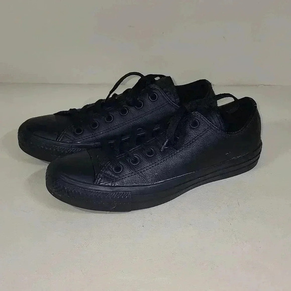Converse all star black leather chucks - Picture 2 of 7